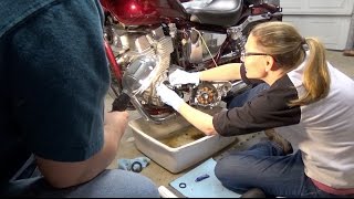 Mellys Project 1987 Honda Rebel 250 quotBarneyquot Part 10 Fixing Crankshaft Oil Seal Leak [upl. by Elleuqar]