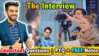 The Interview  Flamingo  CH  7  FREE Notes  Important Questions 🇮🇳 [upl. by Aicnelev]