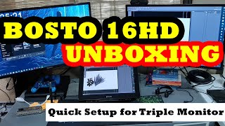 Bosto 16HD 15 6 Unboxing amp Quick Setup [upl. by Rehpotsirhc291]