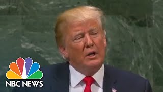 Trump Speaks At United Nations General Assembly Full  NBC News [upl. by Ninerb341]