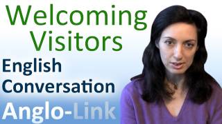 Welcoming Visitors  English Conversation Lesson [upl. by Roley]