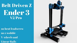 How To Belt Driven Ender 3V2Pro Tutorial [upl. by Anrahs]