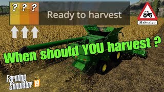 A Guide to When should YOU harvest Ready to harvest Farming Simulator 19 PS4 Assistance [upl. by Telford]