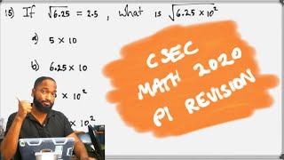 CSEC MATHS  P1 1st 10 questions 2020 Revision 1  Significant Figures  Numeration  Etc [upl. by Adiaj]