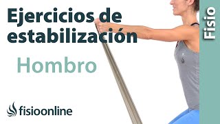 Ejercicios de estabilización para lesiones y rehabilitación de hombro [upl. by Nulubez208]