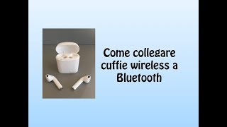 Come collegare cuffie wireless a Bluetooth [upl. by Ellivnarg620]