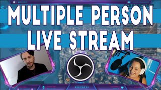 How to LIVE STREAM with MULTIPLE PEOPLE using OBS and DISCORD [upl. by Vincents938]