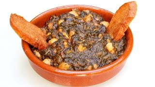 Receta de espinacas con garbanzos [upl. by Dita957]