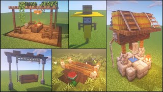 Minecraft 30 Outdoor Build Hacks and Ideas [upl. by Airual]