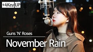 4key up November Rain cover  Guns N Roses l Bubble Dia [upl. by Nahtan]