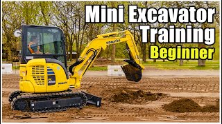 MiniExcavator Training Beginner 2020  Heavy Equipment Operator Training [upl. by Row454]