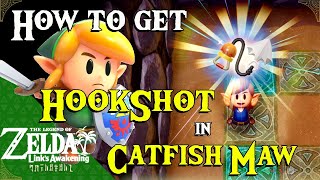 How to get Hookshot in Catfish Maw  Links Awakening [upl. by Nirik393]