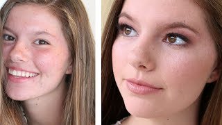 Natural Glam Teenager StepbyStep Makeup Tutorial  DRUGSTORE [upl. by Norihs]