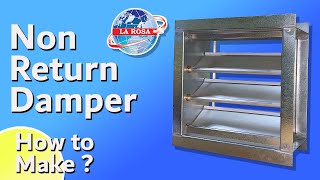 HOW TO MAKE NON RETURN DAMPER  NRD DAMPER [upl. by Mcmaster]