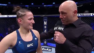 UFC 269 Erin Blanchfield Octagon Interview [upl. by Eelarbed]