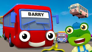 Five Little Buses  Bus Songs For Kids  Nursery Rhymes And Kids Songs  Geckos Garage [upl. by Rogergcam]