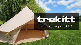 Inside Look amp Setup Nordisk Asgard 126m Cotton Tent [upl. by Markland]