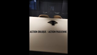 Laction oblique et laction paulienne 6b  Podcast [upl. by Lazos97]