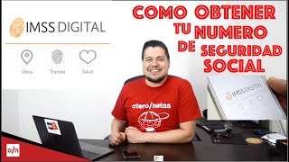 Como solicitar o obtener tu numero de seguro social en linea Imss digital [upl. by Nylirrej]