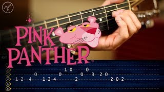 La Pantera Rosa  Guitarra Tutorial TABS  Theme Guitar SUPER FACIL [upl. by Tirrag]