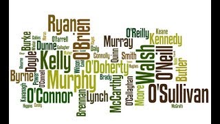 Frequency of Irish Surnames 1890s [upl. by Chelsy]