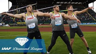 The 8 furthest javelin throws in IAAF Diamond League history [upl. by Nohshan]