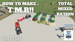 How to Make Total Mixed Ration TMR in Farming Simulator 19 [upl. by Hamburger]