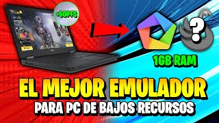 🚀El MEJOR EMULADOR de Android para PC de BAJOS RECURSOS 2022 SIN LAG Usa 1GB RAM✅  NUEVO EMULADOR [upl. by Enelyam]