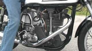 1953 Norton Manx 30M Vintage Motorcycle Test Drive [upl. by Ylen]