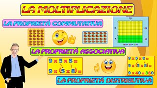 LE PROPRIETÀ DELLA MOLTIPLICAZIONE [upl. by Melany]