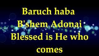 Paul Wilbur  Baruch Haba Bshem Adonai  Lyrics [upl. by Malik]