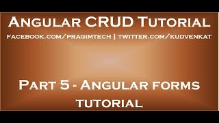 Angular forms tutorial [upl. by Lathrop]