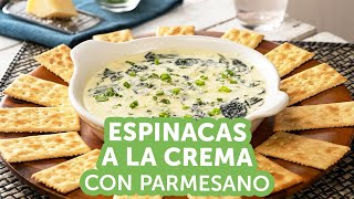 Espinacas a la Crema con Parmesano  Kiwilimón [upl. by Siri]