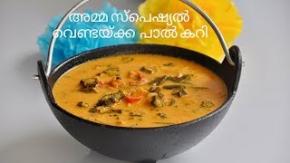 അമ്മ സ്പെഷ്യൽ വെണ്ടയ്ക്ക പാൽ കറി  Nadan Vendakka Pal Curry  Vendakka Mappas Ep525 [upl. by Falzetta]