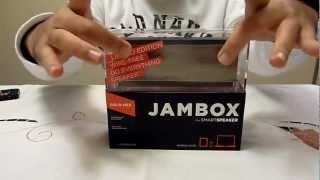 Jawbone Jambox Bluetooth speaker unboxing [upl. by Ebarta]