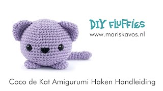 Coco de Kat Amigurumi haakpatroon Nederlands [upl. by Nevak838]