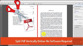 Split Pdf Vertically Horizontally [upl. by Waki]