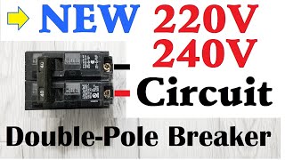 HOW TO INSTALL 220V 240V NEW CIRCUIT DoublePole Breaker [upl. by Della]