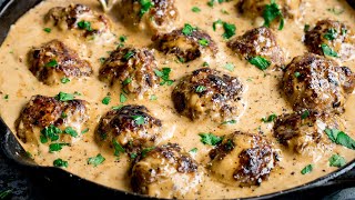 How to make Swedish Meatballs  Homemade Ikea Meatballs [upl. by Garner]