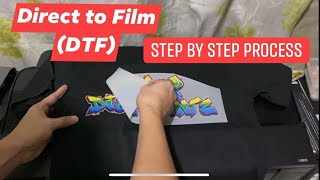 How to Print DTF Direct to Film  Step by Step Process [upl. by Gerardo216]