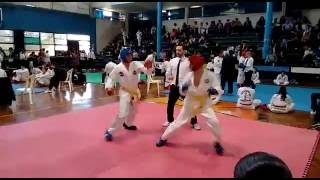 Taekwondo ITF combate cinturon amarillo TANRA [upl. by Efinnej]