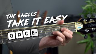 THE EAGLES  TAKE IT EASY Guitar Lesson Tutorial  How to play [upl. by Eyssej92]