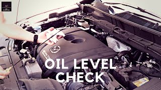 Mazda CX5  How To Check The Engine Oil Level [upl. by Otrebor]