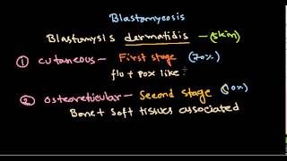 Fungal infection  blastomycosis [upl. by Hattie]