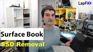 How to Remove the Surface Book SSD  Tear down [upl. by Hinch]