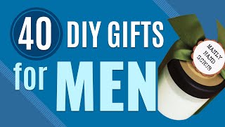 40 DIY Gifts for Men  Creative Gift Ideas to Make for Guys [upl. by Veron965]