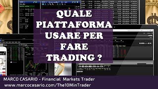 Quale Piattaforma per fare Trading Scegli tra questi software [upl. by Nico]