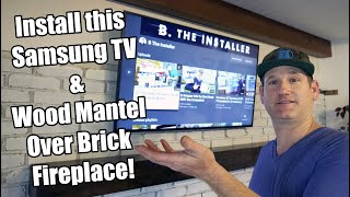 Wall Mount TV Over a Brick Fireplace [upl. by Niliram50]