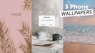 How to Create 3 Aesthetic Wallpapers On Your Phone  PicsArt Tutorial [upl. by Kunin]