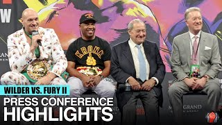 HIGHLIGHTS  DEONTAY WILDER VS TYSON FURY 2 POST FIGHT PRESS CONFERENCE [upl. by Nolahp]